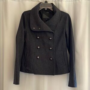 Vans Women's‎ Grey Wool Blend Army Style Jacket, size small